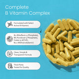 NaturaLife Labs Vitamine B-Complex – gélules végétales idéales pour une consommation quotidienne.