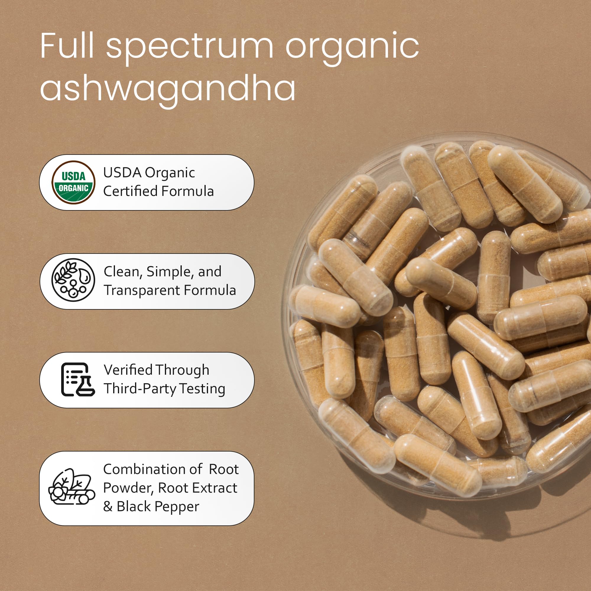NaturaLife Labs Ashwagandha – extrait de racine et poudre dans le flacon