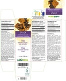 Gouttes Naturalma Chaga sur le flacon, facilité d'utilisation sans alcool.