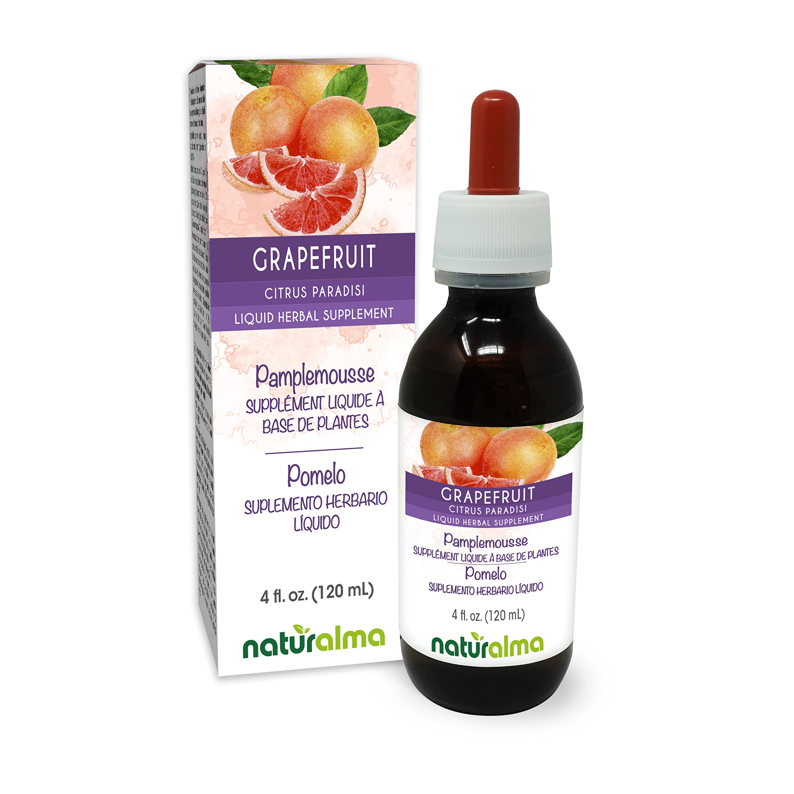 Naturalma teinture pépins pamplemousse en bouteille, pratique et sans alcool.