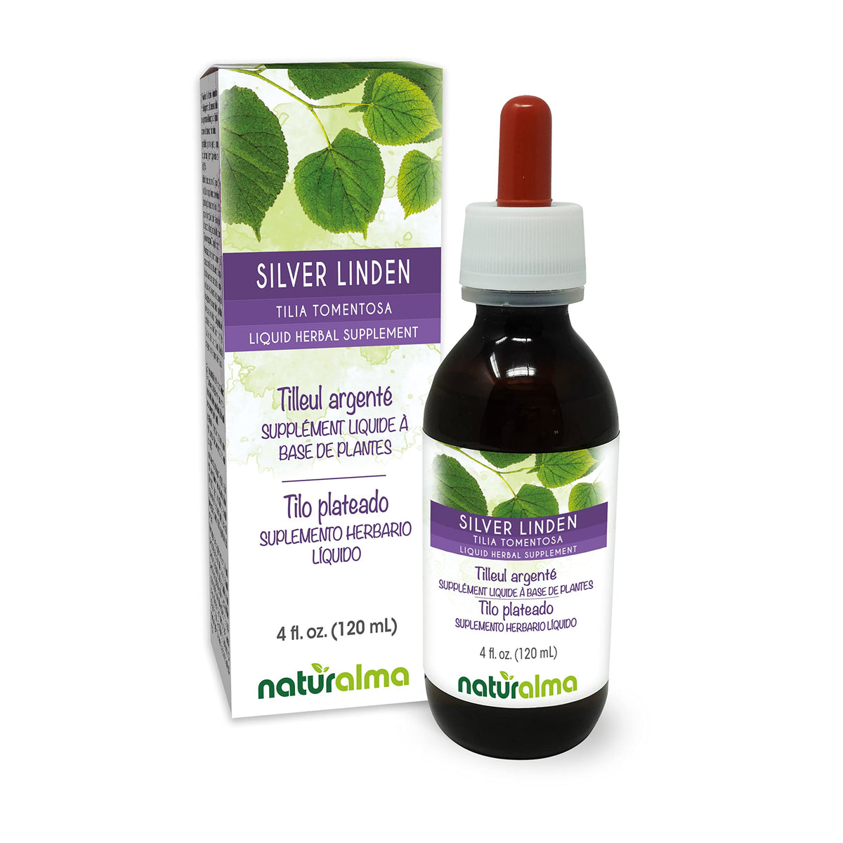Naturalma tilleul argenté fleurs-bracte, extrait naturel pour un rituel relaxant potentiel.