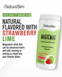 Naturalslim MagicMag: verre d’eau fraise et citron vert prêt à boire.