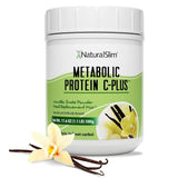 NaturalSlim Metabolic Protein C-Plus emballage vanille prêt pour un shake rapide.