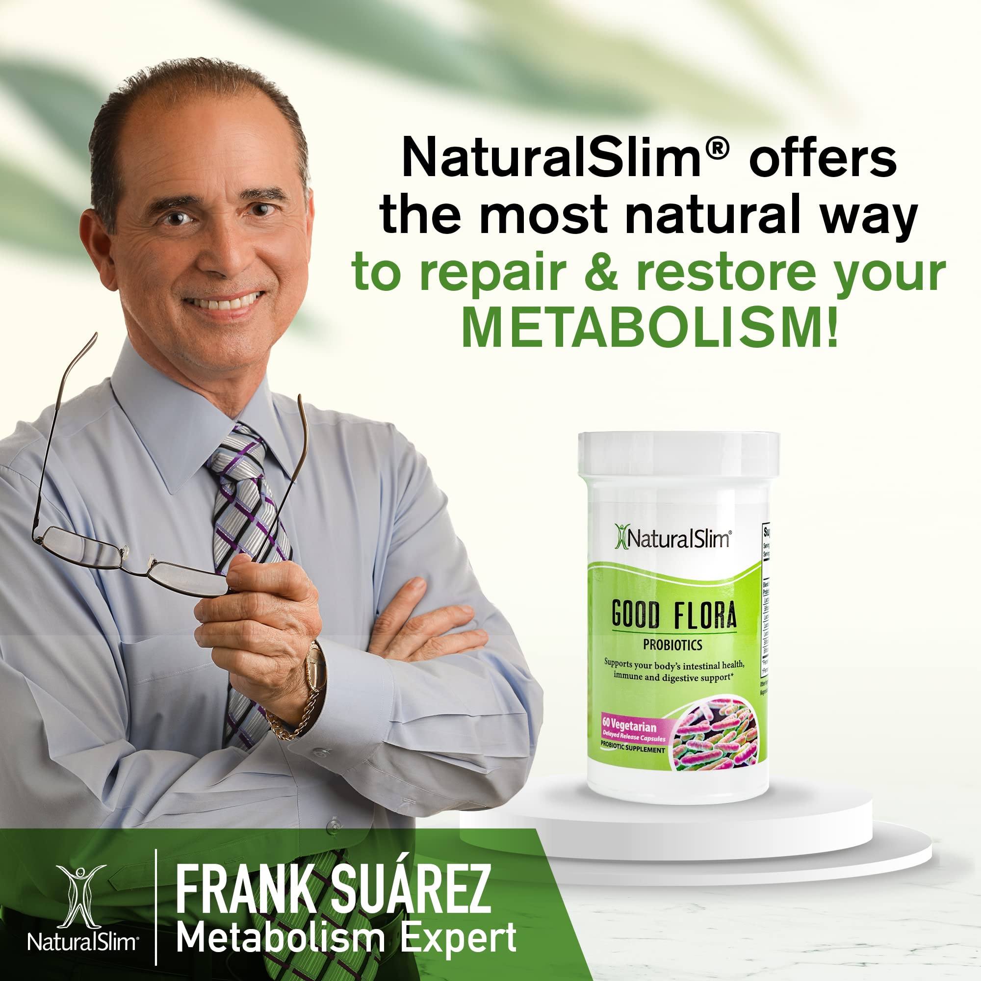 NaturalSlim Probiotiques Doux Présentation de formulation à 7 souches et cultures vivantes