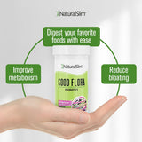 NaturalSlim Probiotiques Doux Image montrant le format végétarien et 60 gélules pour un usage quotidien