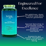 NaturalZing Spiruline - emballage pratique pour un approvisionnement biologique et pur.