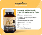 NaturaNectar Propolis vert en capsules avec base d antioxydants naturelle
