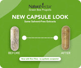 NaturaNectar Propolis verte capsules — bouteille visible, usage pratique et régulier recommandé.