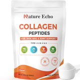 Nature Echo Collagène: bouteille hydrolysee montrant la formulation polyvalente pour cheveux et peau.