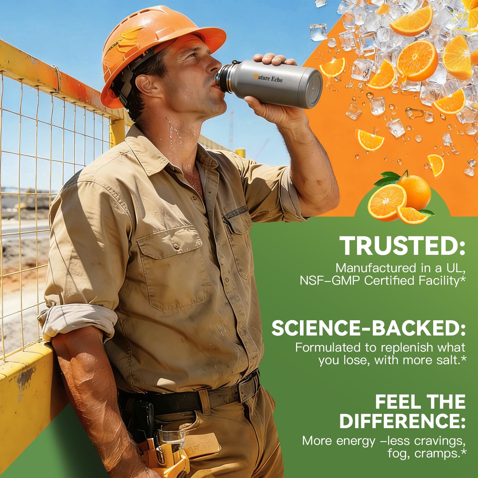 Sodium 1000mg Nature Echo pour une hydratation soutenue
