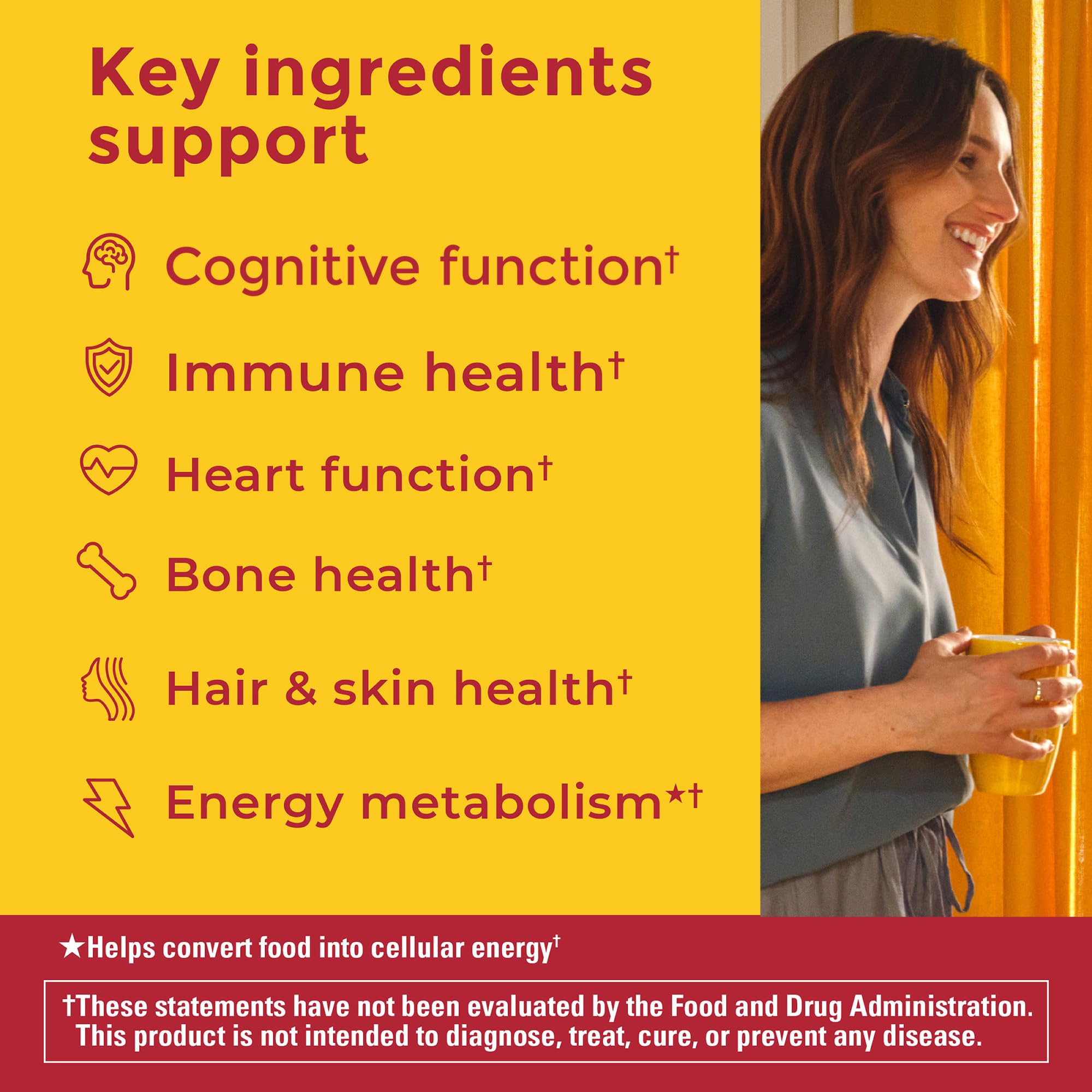 Nature Made Avancé : gommes femmes vitamines B, apport essentiel pour l'énergie.