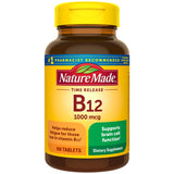 Nature Made B12 1000 mcg - comprimés à libération prolongée pour énergie durable.