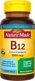 Nature Made B12 gélules molles, bouteille, soutien potentiel de l'énergie et des fonctions cérébrales