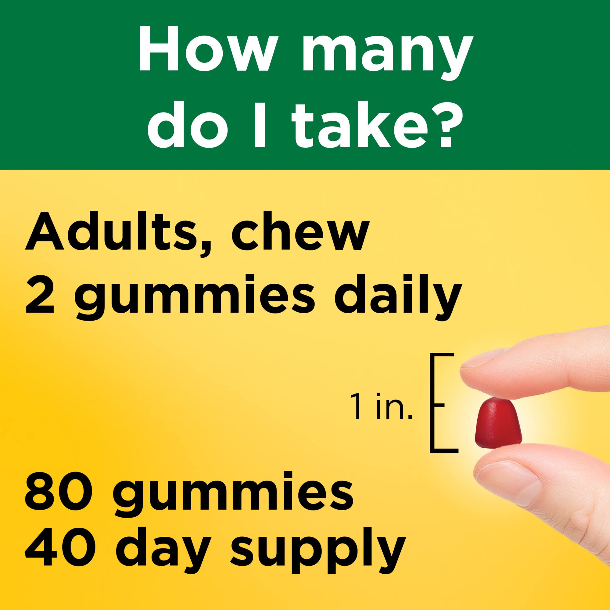 Nature Made B12 Gummies emballage-1000mcg — par portion