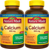 Nature Made Calcium 600 mg avec D3, bouteille 220 comprimés, soutien osseux potentiel
