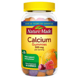 Gommes Nature Made au calcium pour adultes dans une bouteille, faciles à intégrer.