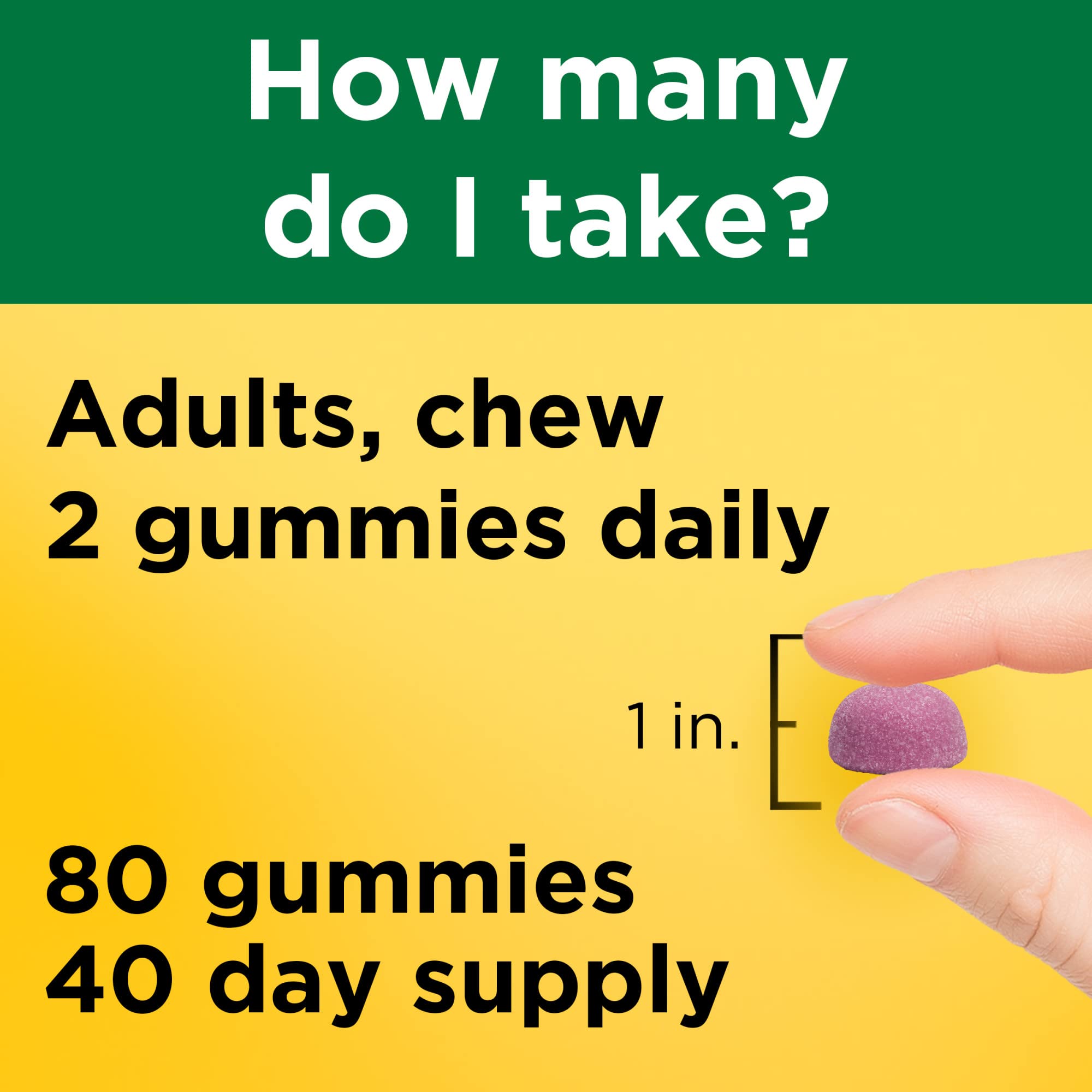 Sans arômes artificiels: goût naturel Nature Made Calcium Gummies.