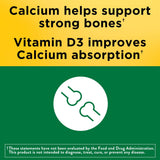 Gommes calcium Nature Made – soutien des os possible grâce au calcium et D3.