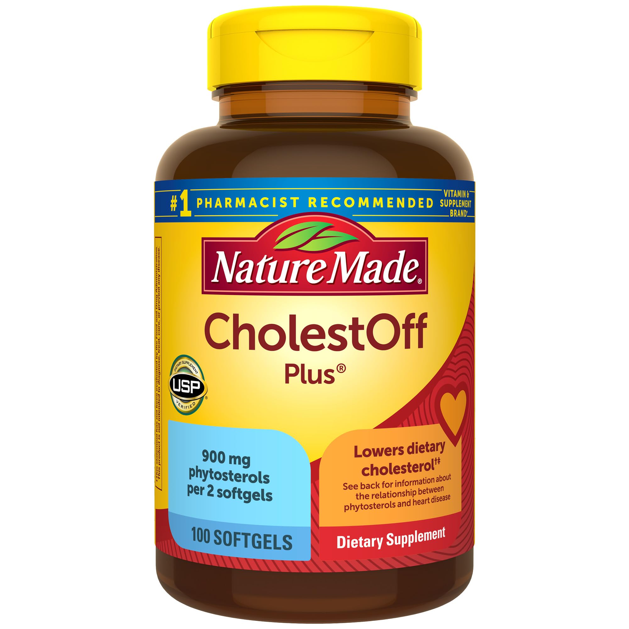 Nature Made CholestOff Plus : gelules sur flacon, soutien potentiel pour la routine quotidienne