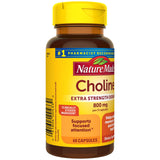 Nature Made Choline Bitartrate – capsules dans un flacon pratique.
