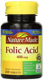 Nature Made comprimé acide folique 400 mcg, pratique pour le quotidien.