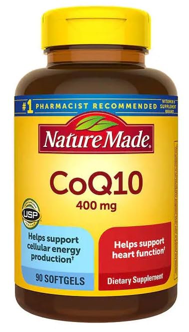 Nature Made CoQ10 400 mg, bouteille, gélules molles faciles à avaler
