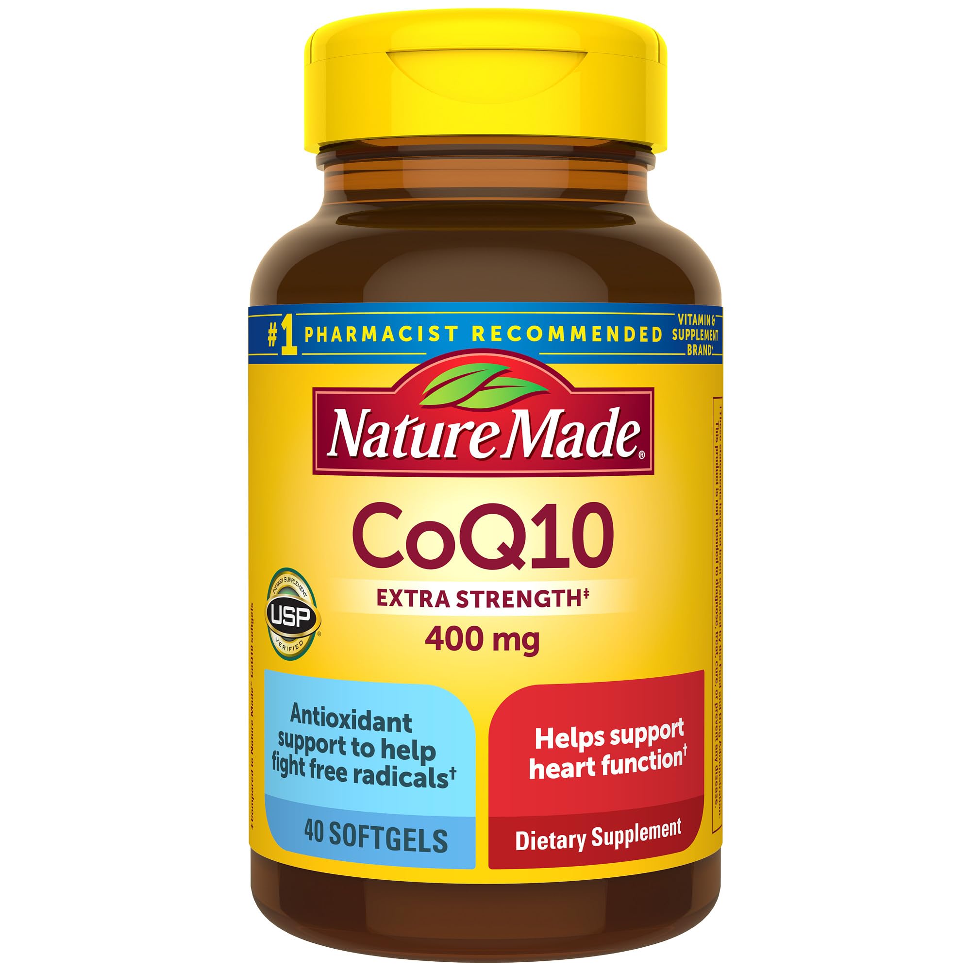 Nature Made CoQ10 400 mg — bouteille de gélules molles prête à l’emploi