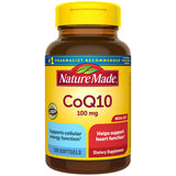 Nature Made CoQ10, bouteille 120 gélules, apport quotidien pratique.