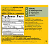 Étiquette Nature Made Cranberry 500 mg — informations claires sur le dosage quotidien.