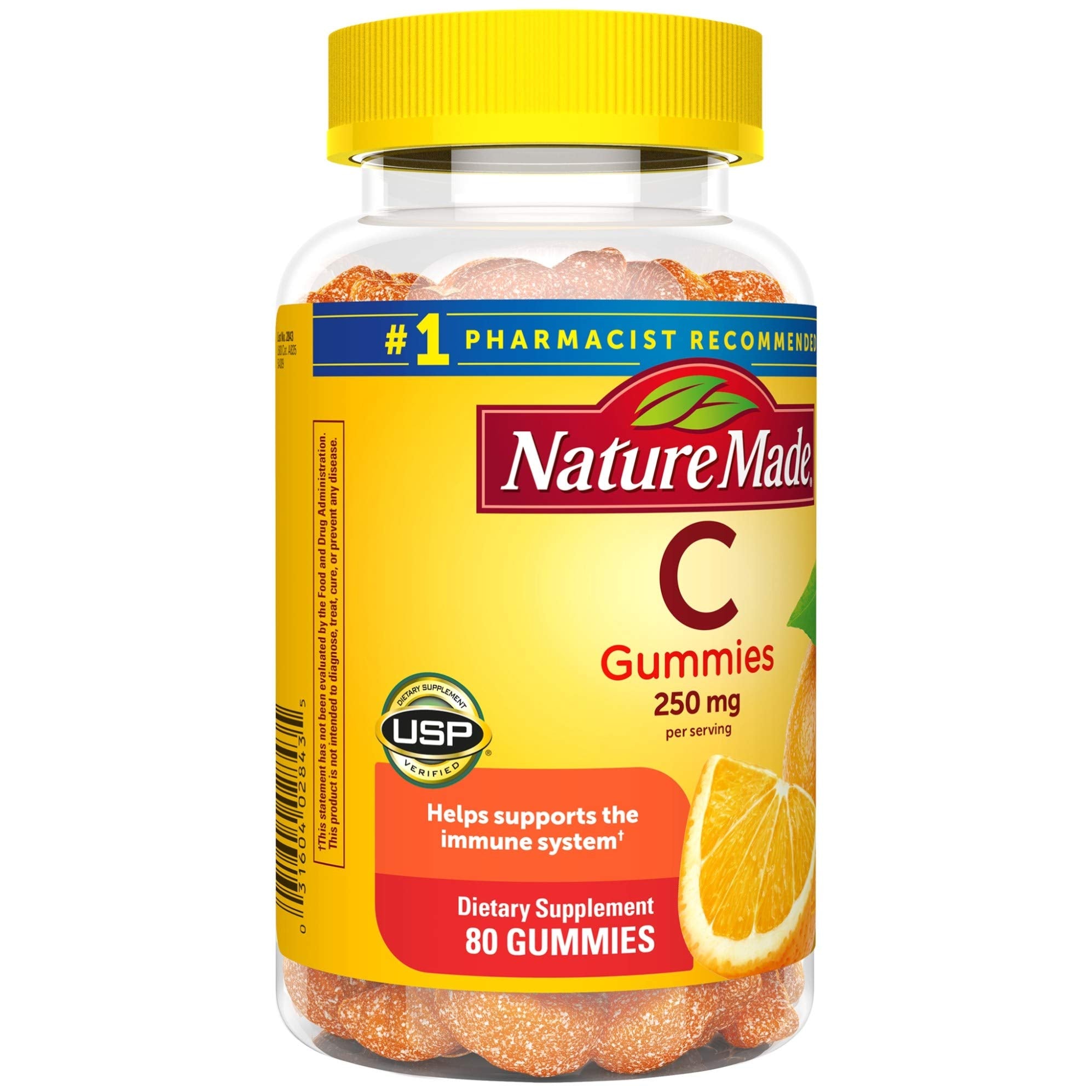 Nature Made gommes vitamine-C 250 mg, garantie qualité et sécurité.