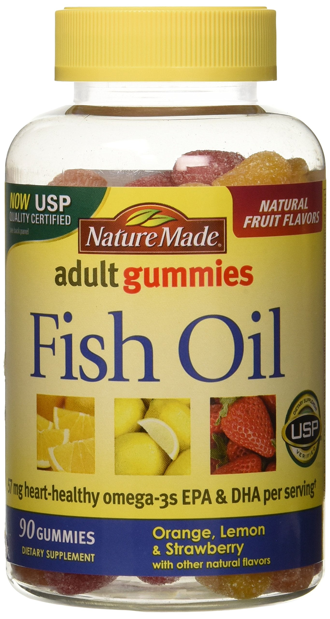 Nature Made Gummies poisson adulte orange : saveur agréable et source pratique d’oméga-3