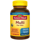 Nature Made Homme Multivitamine – bouteille visible, soutien nutritionnel quotidien pour l'homme.