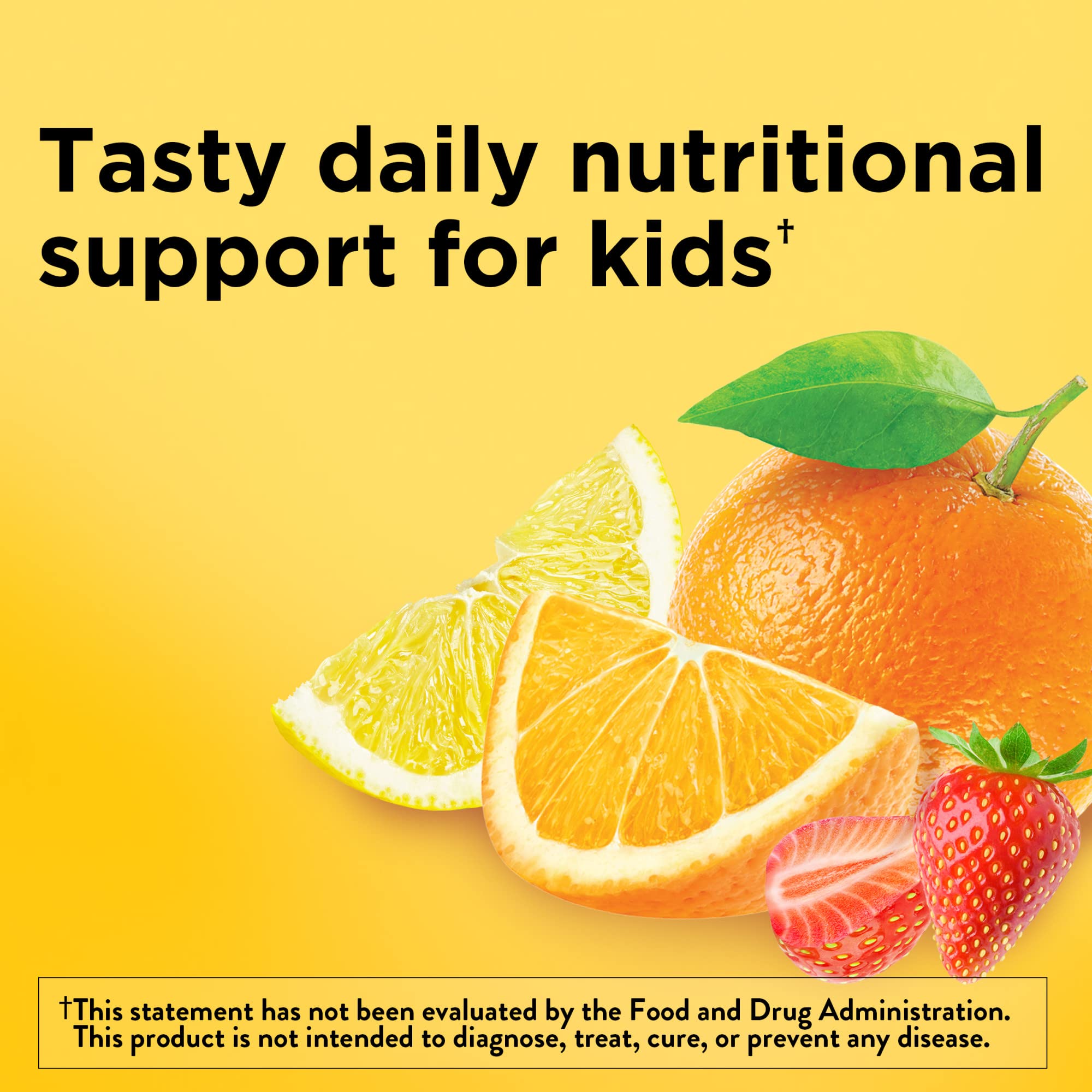 Gomme fraise Nature Made Kids First Omega-3, routine nutritionnelle agréable pour enfants.