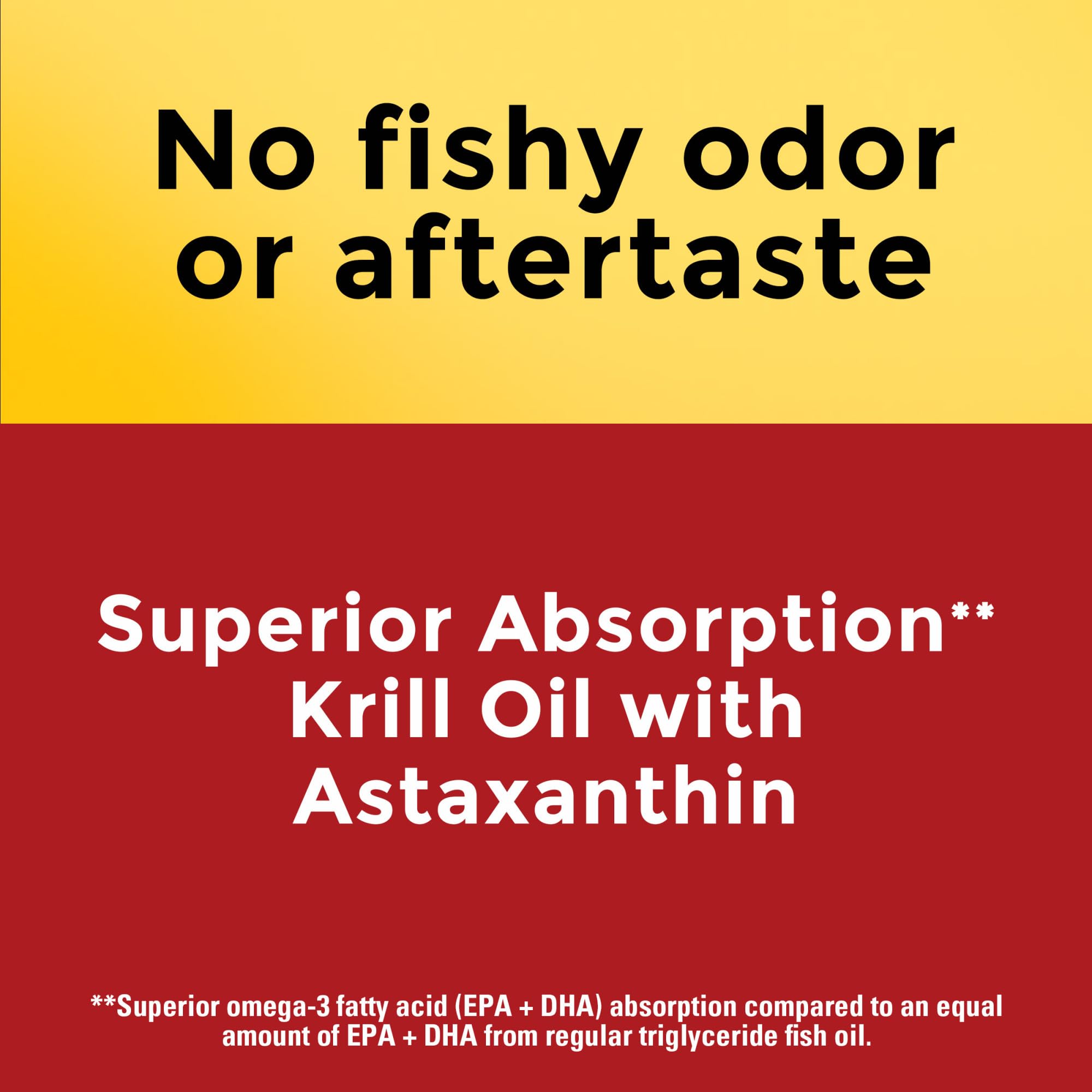 Astaxanthine naturelle et krill pour une couleur et un soutien potentiels.