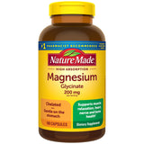 Nature Made Magnésium Glycinate – flacon prêt pour le soutien musculaire et l’énergie quotidienne.