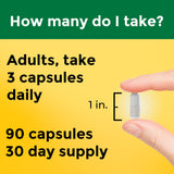 Nature Made Magnesium L-Threonate - tableau de dosage simple à suivre.