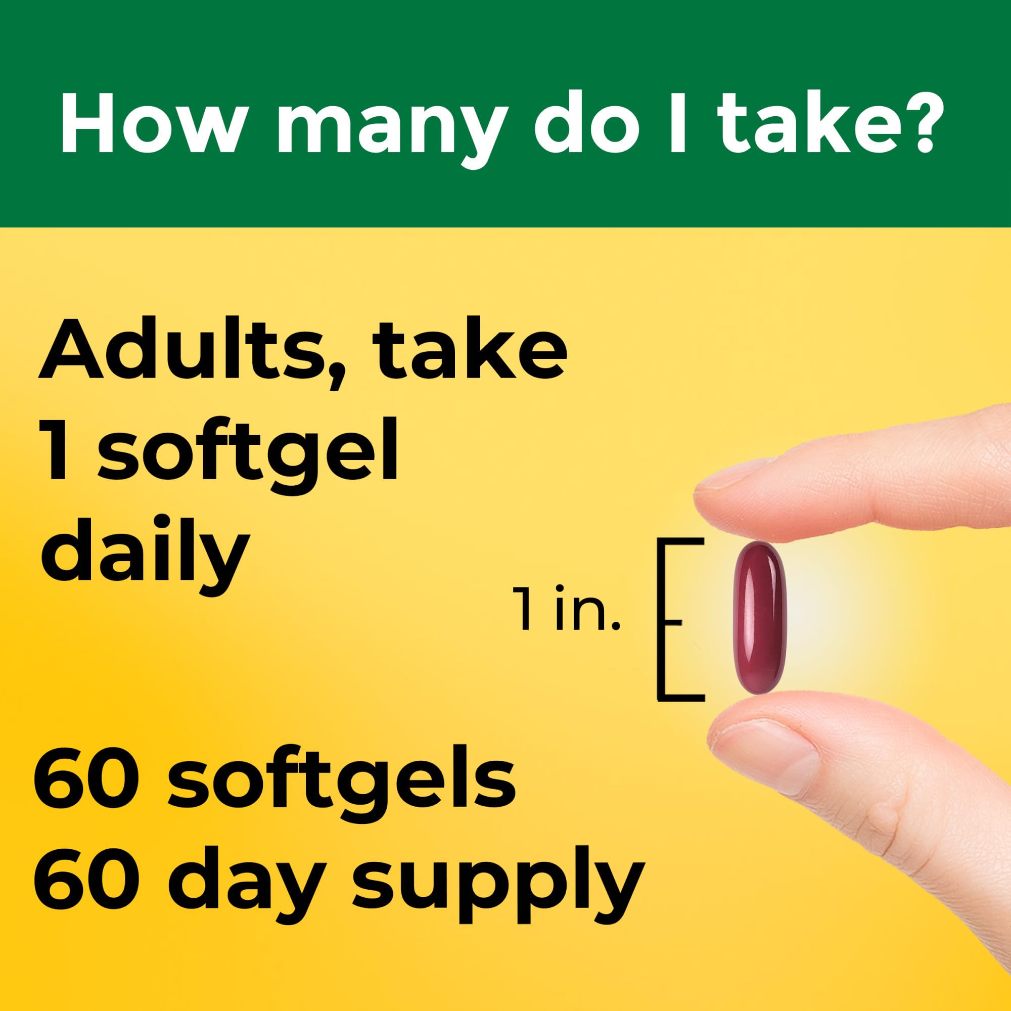 Nature Made Magnésium Oxyde 400 mg – étiquette lisible facilitant le repérage de la dose.
