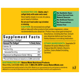 Nature Made Magnésium Oxyde 400 mg – emballage épuré et clair.
