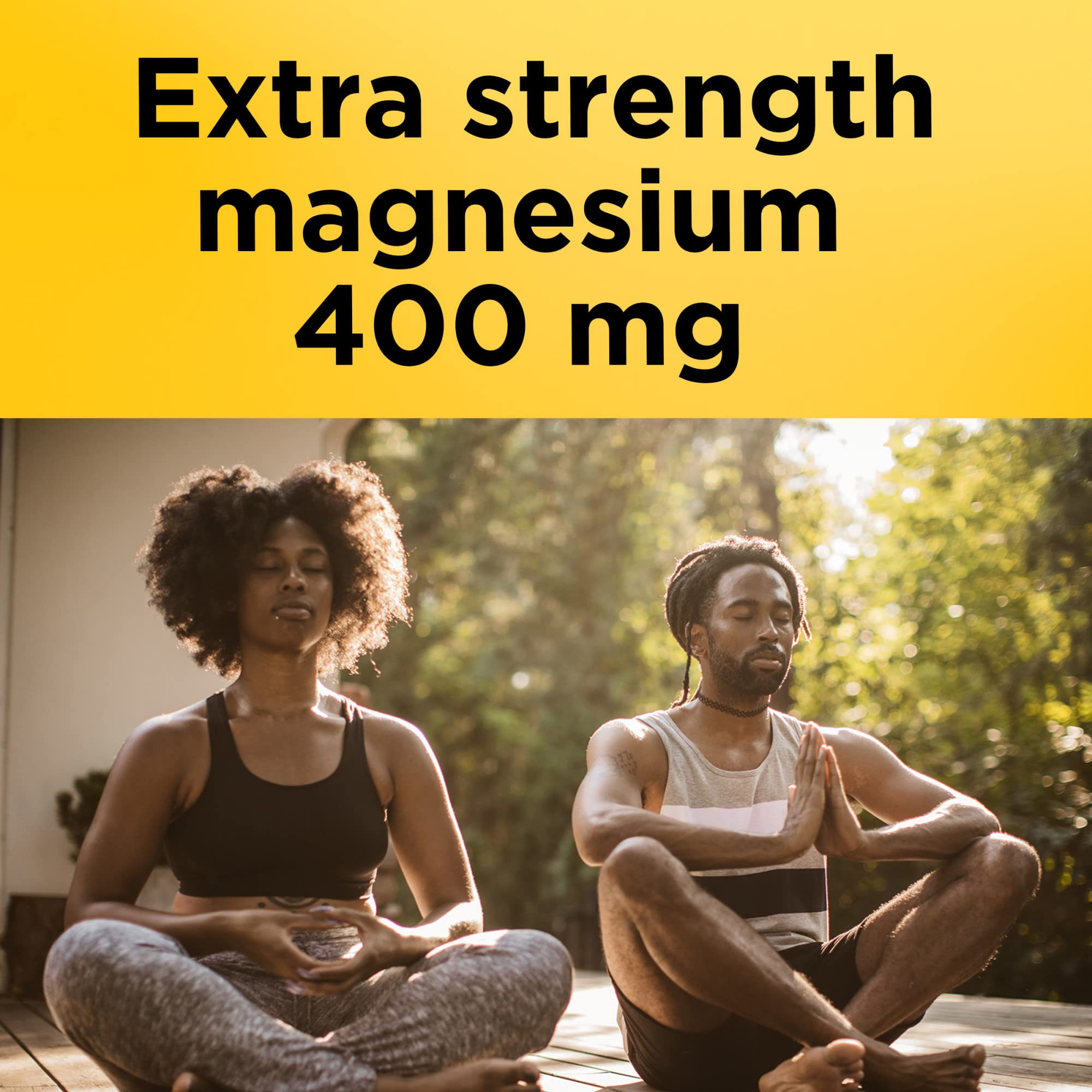 Nature Made Magnésium oxyde 400 mg – gélules molles pour prise quotidienne et dosage simple.