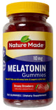 Nature Made Mélatonine 10 mg, gommes saveur fraise, parfaites pour le sommeil