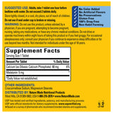 Nature Made Mélatonine 5 mg – sans colorants ni arômes artificiels.