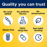 Nature Made Mélatonine 5 mg – sans gluten et sans colorants.