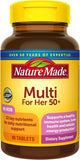 Nature Made Multi pour Elle 50+ – Pack 4 bouteilles pour un apport quotidien durable.