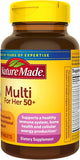 Nature Made Multi pour Elle 50+ – Idéal pour les déplacements et les voyages.