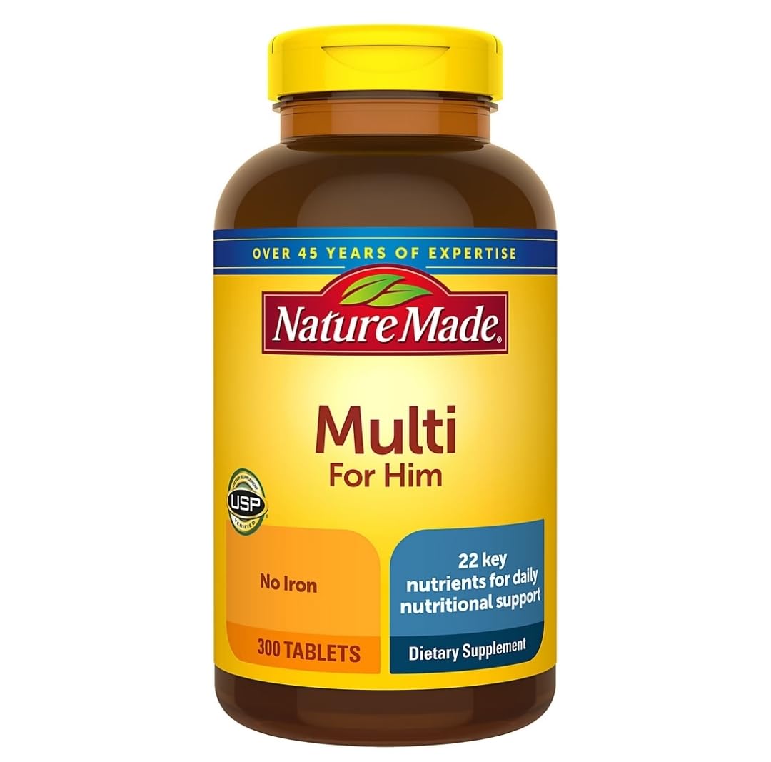 Nature Made Multi pour Homme – bouteille pratique pour la routine quotidienne.