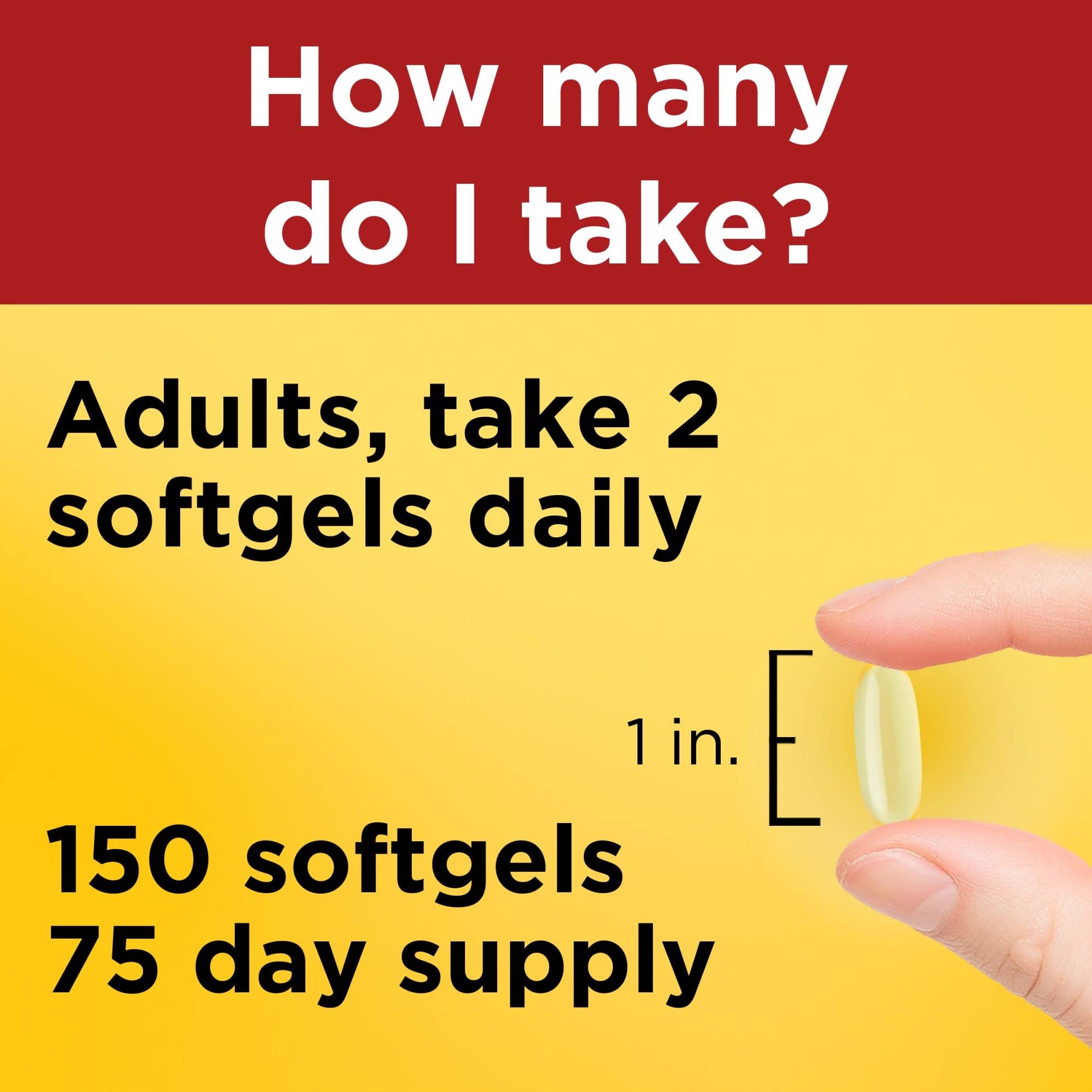 Nature Made Oméga-3 1200 mg sans gluten et sans lactose