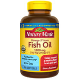 Nature Made Omega-3 huile-poisson 1200 mg: soutien potentiel coeur et cerveau.