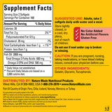 Gélules Nature Made Omega-3 1000 mg, EPA/DHA, pour cœur sain.