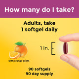 Bouteille Nature Made Prenatal de 90 softgels pour 90 jours