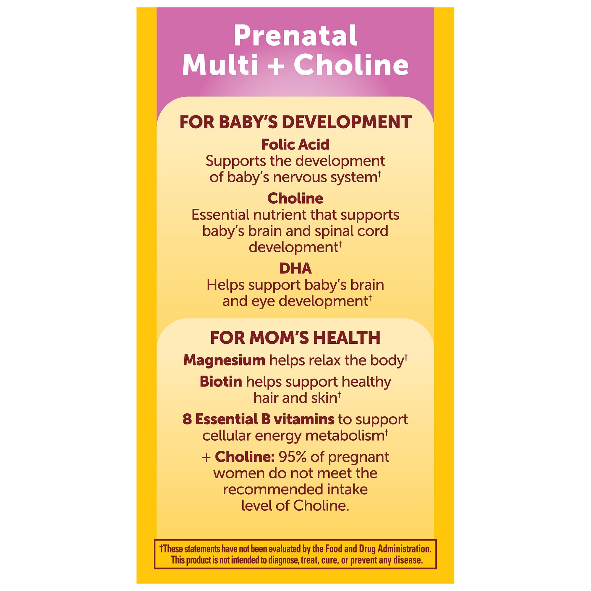 Nature Made Prenatal Routine Quotidienne — Emport facile pour maman active